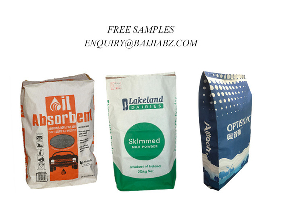 کیسه کاغذی بسته بندی جاذب روغن سفارشی 15 کیلوگرمی 20 کیلوگرمی برای ریختن مایعات