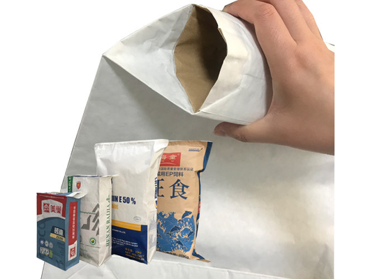 کیسه های کاغذی 15 کیلوگرمی 20 کیلوگرمی دریچه چسباننده مواد شیمیایی جاذب مایع ریخته شده