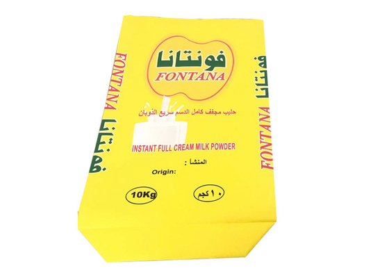 کیسه های کاغذی 20 کیلوگرمی 25 کیلوگرمی حرارتی مهر و موم شده برای پودر شیر