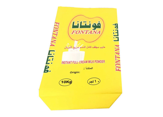 بسته بندی پودر شیر 20 کیلوگرمی 25 کیلوگرمی گونی کاغذی چند دیواری 3 لایه Pe Lined