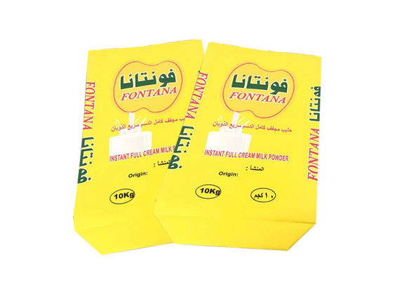 کیسه های کاغذی مهر و موم شده حرارتی درجه مواد غذایی چند دیواری خالی با آستر Pe