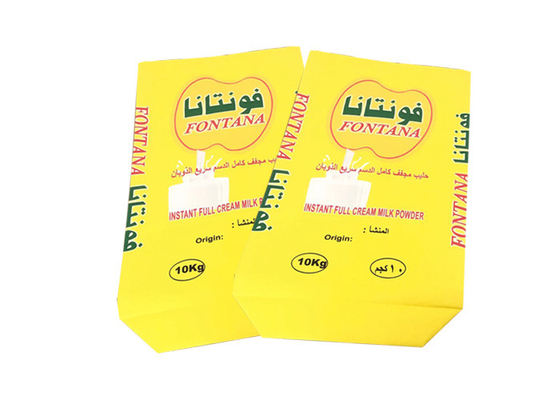 بسته بندی پودر شیر 20 کیلوگرمی 25 کیلوگرمی گونی کاغذی چند دیواری 3 لایه Pe Lined