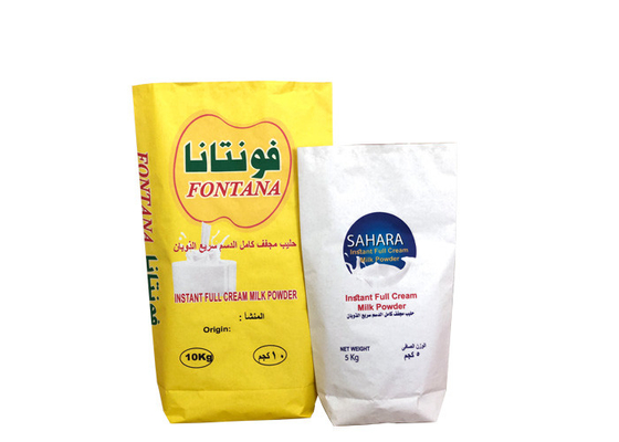 کیسه های کاغذی چند دیواری 20 کیلوگرمی 25 کیلوگرمی شیر پودر درجه غذا