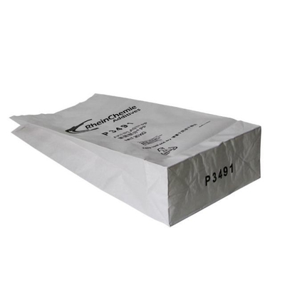 20 کیلوگرم 25 کیلوگرم مقاومت در برابر سایش 3 لایه کیسه های کاغذی مهر و موم شده حرارتی دارای باز شدن جیب ذوزنقه ای