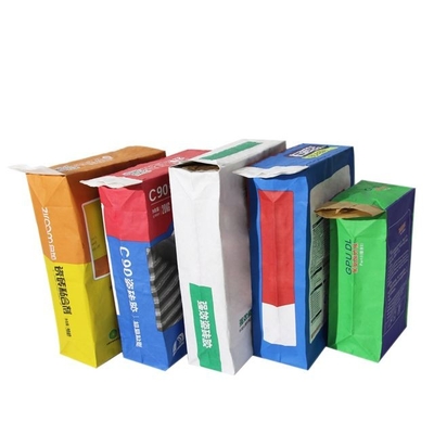 کیسه های کاغذی چند دیواری شیر چسباننده GMP 20 کیلوگرمی 25 کیلوگرمی کیسه های بسته بندی شیمیایی بدون نشتی