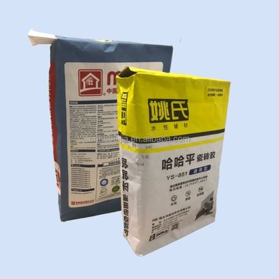 کیسه های کاغذی چسبانده شده دریچه ای 20 کیلوگرمی 25 کیلوگرمی مواد غذایی درجه 3 برای بسته بندی مواد افزودنی شیمیایی