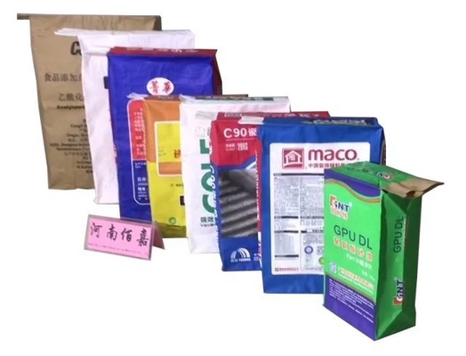 کیسه کاغذی 1-4 لایه دریچه کامل 20 کیلوگرمی 25 کیلوگرمی کیسه کاغذی ساختمانی با دوام بالا
