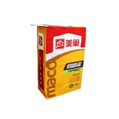 کیسه های کاغذی چنددیواری شیر چسباننده رنگی CMYK کیسه سیمان کاغذی کرافت 50 کیلوگرمی