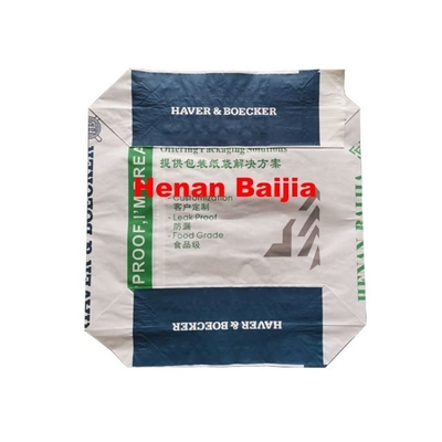 کیسه های کاغذی صنعتی GMP استاندارد Pe Film Paper Paper 20kg بسته بندی 25kg