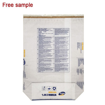 SGS / FDA / ISO9001 Multiwall Paper Sack اندازه قابل تنظیم