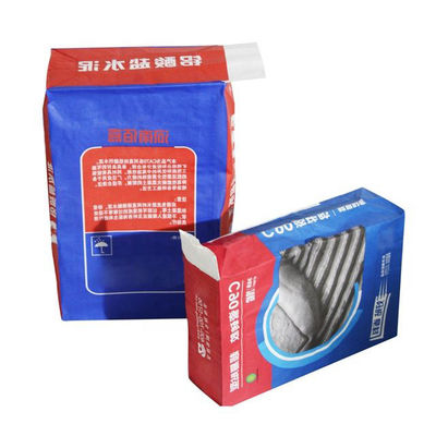 2 لایه 3 لایه کیسه های دریچه کاغذ کرافت با داخل پلاستیکی برای بسته بندی سیمان پوتین پودر شیمیایی نگه دارید 20kg 25kg 50kg