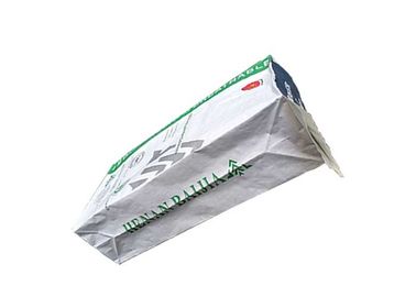 کیسه های کاغذ سفید درجه Kraft درجه کیف های کاغذ چند لایه با پایداری خوب مربع