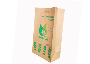 کیسه های کاغذی Kraft Kouth Kft 2 Ply / 3 Ply B5 قابل تنفس GMP Standard Square Bottom