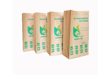 مربع کیسه های کاغذی Multiwall Square 2 Ply / 3 Ply قابل بازیافت سازگار با محیط زیست اثبات رطوبت