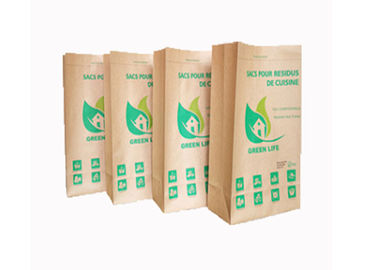 کیسه های کاغذی Kraft Kouth Kft 2 Ply / 3 Ply B5 قابل تنفس GMP Standard Square Bottom