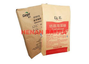 کیسه های کاغذ چند لایه ای Virgin Paper Brown Kraft ، کیسه های کاغذ چند لایه 60g-120g / M2 مقاوم در برابر سایش