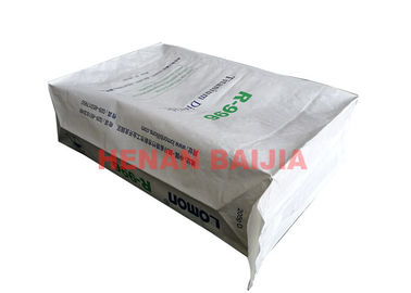 کیسه های کاغذی با کف صنعتی مربع پایداری خوب 25kg 30kg 50kg تحمل بار قوی