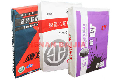 کیسه های کاغذ سوپاپ 25kg 50kg 50kg کاغذ کاغذی قهوه ای سفید قهوه ای Kraft ظرفیت طولانی مدت کار طولانی