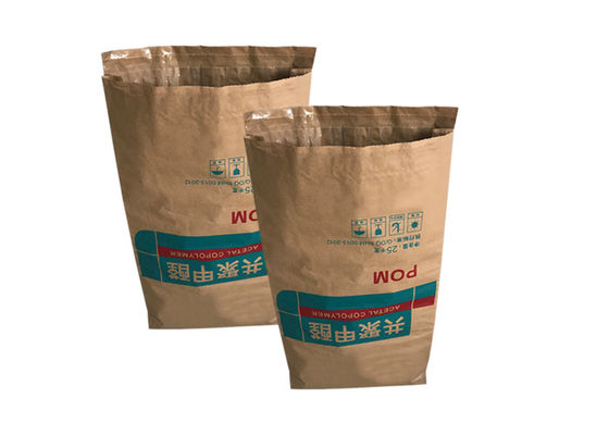 کیسه های کاغذی دهان باز 60g-120g / M2 برای بسته بندی سیمان دهان ذوزنقه ای