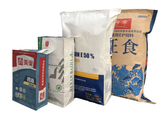 3 لایه سفارشی کیسه سوپاپ کود کاغذی قابل بازیافت مقاوم در برابر سایش