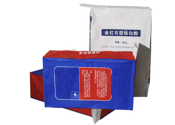 کیسه های کاغذی چندلایه چسبانده شده دریچه ای با اندازه سفارشی کیسه بسته بندی 20 کیلوگرمی 25 کیلوگرمی
