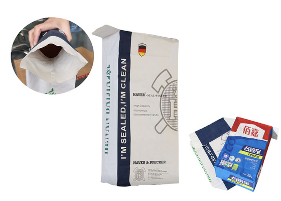 کیسه های کاغذی چنددیواری چسبانده شده با طرح سفارشی برای بسته بندی آرد 5 کیلوگرمی 10 کیلوگرمی 20 کیلوگرمی
