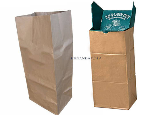 کیسه های کاغذی چمنی زیست تخریب پذیر کاغذ کرافت چند دیواری 30 گالن برای برگ