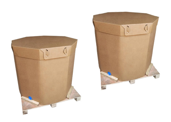 بسته بندی مایع کاغذ قابل بازیافت IBC Tank Container 220l With Valve