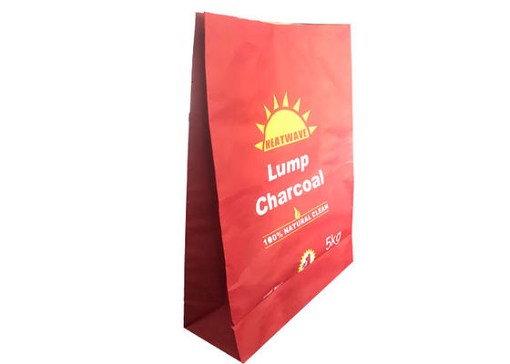 کیسه کاغذ کرافت سفارشی برای بریکت خاک اره زغالی چوب سخت BBQ Firebrand