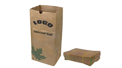 کیسه های کاغذی چمنی زیست تخریب پذیر کاغذ کرافت چند دیواری 30 گالن برای برگ